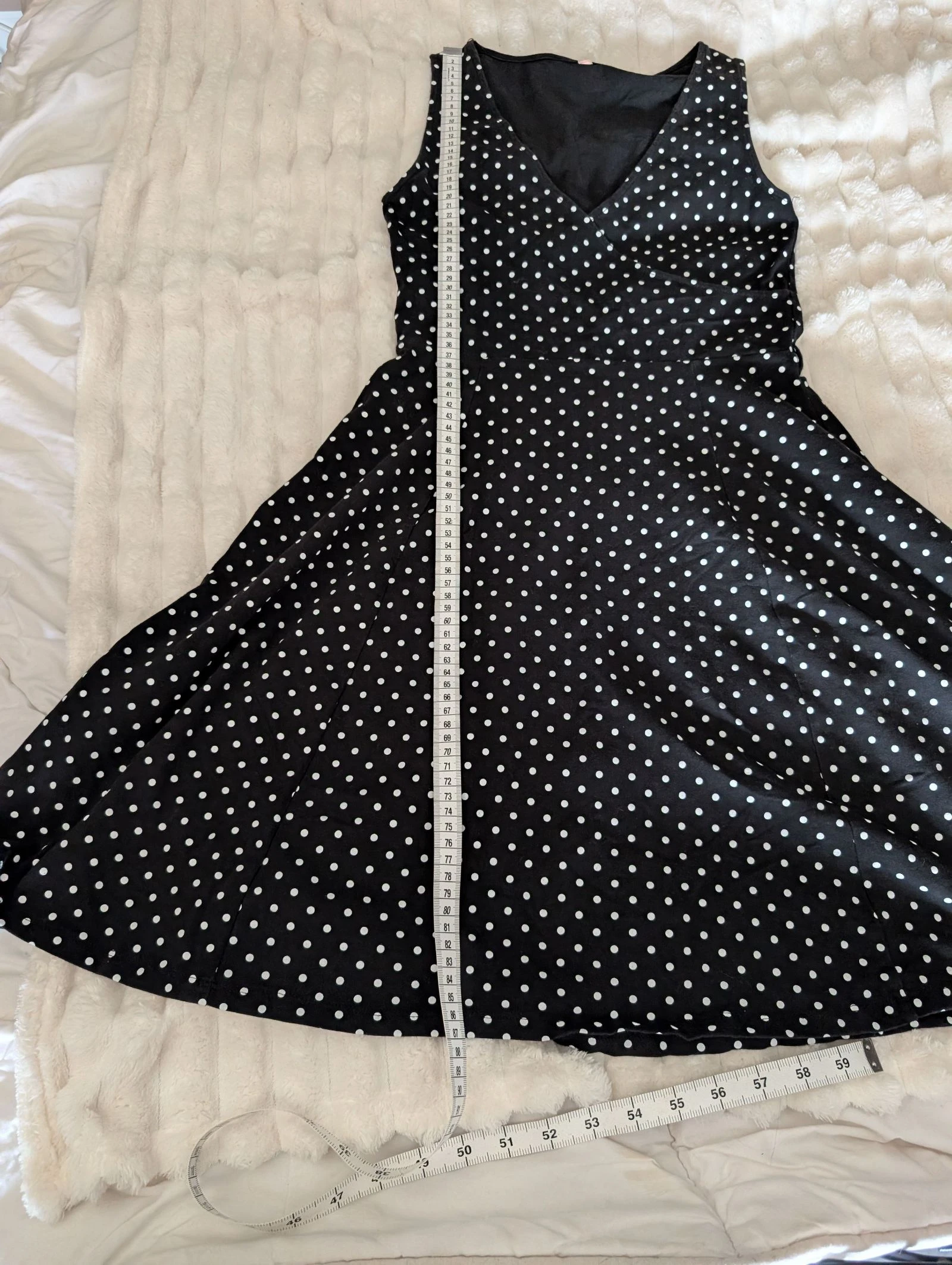 Magnificent black polka dot skater dress - Retro rockabilly style – photo 10